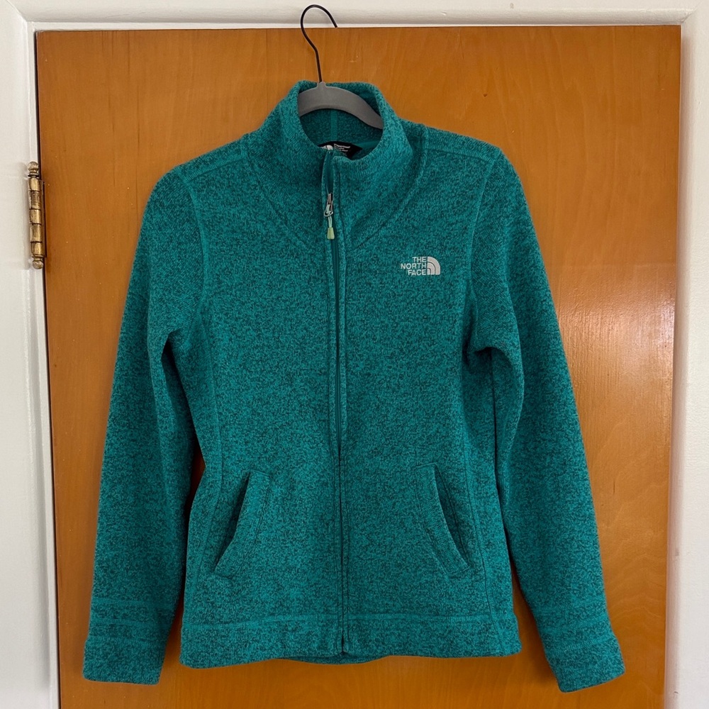 The North Face Turquoise Full-Zip Fleece